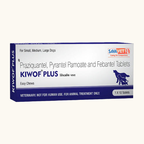 Savavet Kiwof Plus Dog Dewormer and Vaav Syrup for Dogs Combo