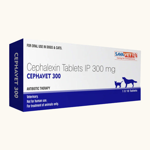 Savavet Cephavet 300mg (Cephalexin) tablet for Dogs & Cats