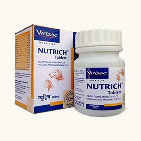 Virbac Nutrich Vitamin and Mineral Supplement for Dogs and Cats