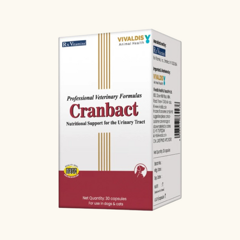 Vivaldis Cranbact Capsules for Dogs and Cats