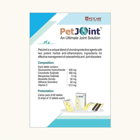 PETCARE Pet Joint Tablets for Dogs and Cats