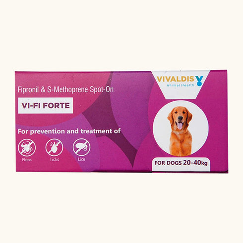 Vivaldis VI FI Forte Tick & Flea Control Spot on for Dogs