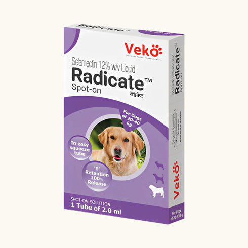 Veko Radicate (Selamectin) Tick & Flea Control spot on for Dogs