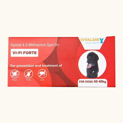 Vivaldis VI FI Forte Tick & Flea Control Spot on for Dogs