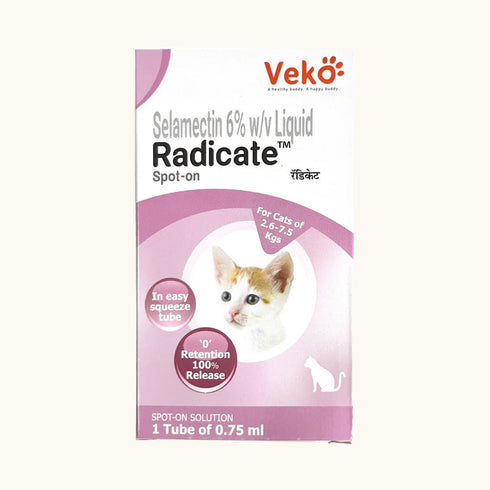 Veko Radicate (Selamectin) Tick & Flea Control spot on for Cats
