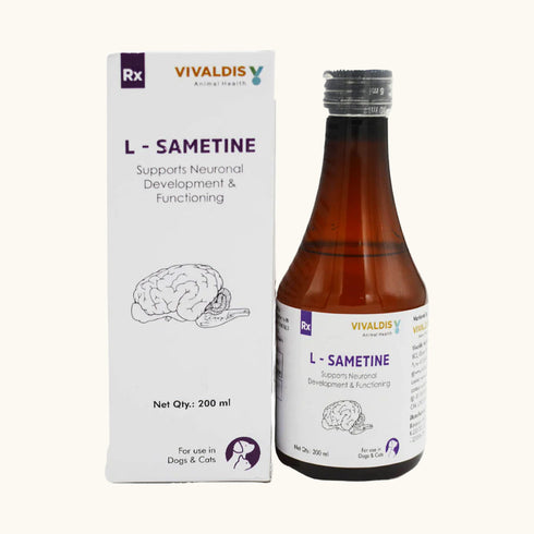 Vivaldis L Sametine Syrup for Dogs and Cats