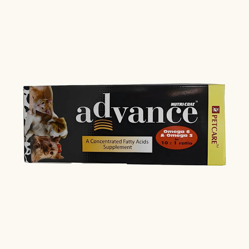 Petcare Nutricoat Advance Syrup and Neo Kumfurt Pawtab Chews Hairfall remedy Combo
